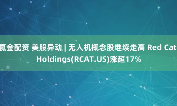 赢金配资 美股异动 | 无人机概念股继续走高 Red Cat Holdings(RCAT.US)涨超17%