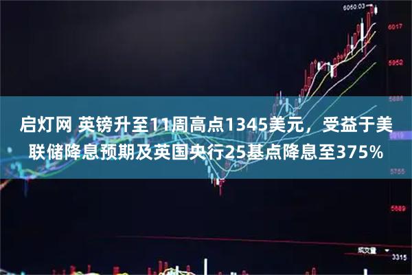 启灯网 英镑升至11周高点1345美元，受益于美联储降息预期及英国央行25基点降息至375%