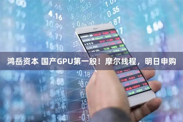 鸿岳资本 国产GPU第一股！摩尔线程，明日申购