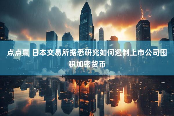 点点赢 日本交易所据悉研究如何遏制上市公司囤积加密货币